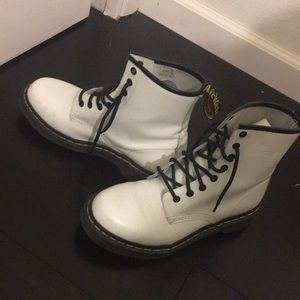 Dr Martens White Boots